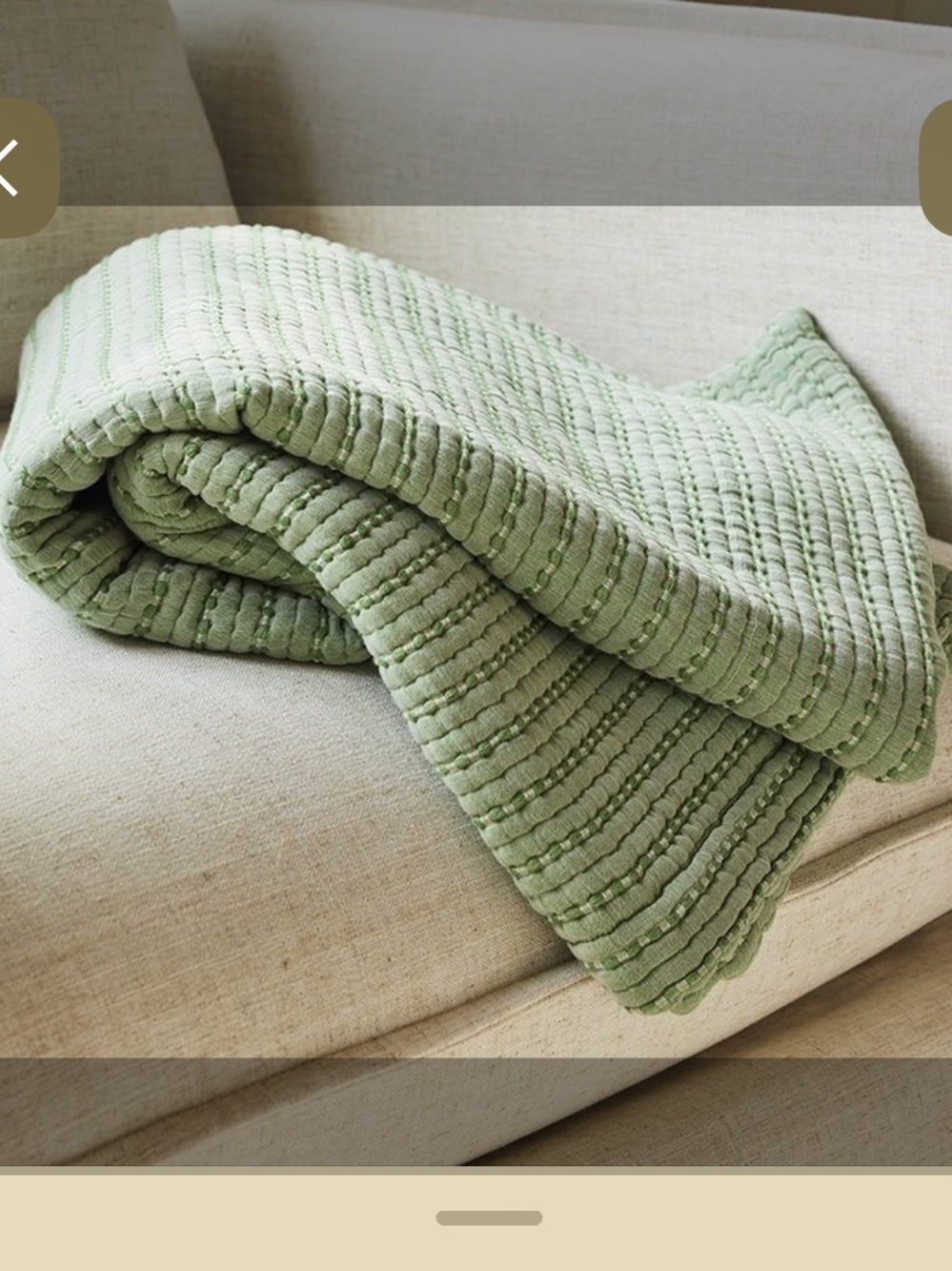 Brooklinen Lightweight Texture Cotton Throw Blanket